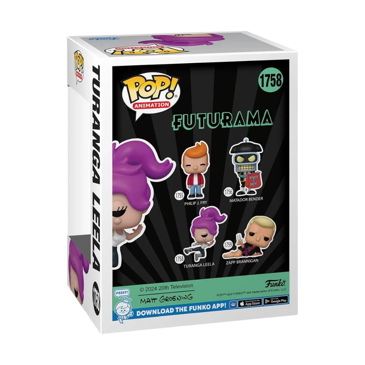 Futurama - Turanga Leela (1758) Funko Pop! Animation Vinyl Figure 11 cm