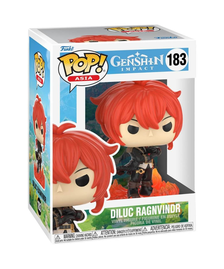 Genshin Impact - Diluc Ragnvindr (183) Funko Pop! Asia Games Vinyl Figure 9 cm