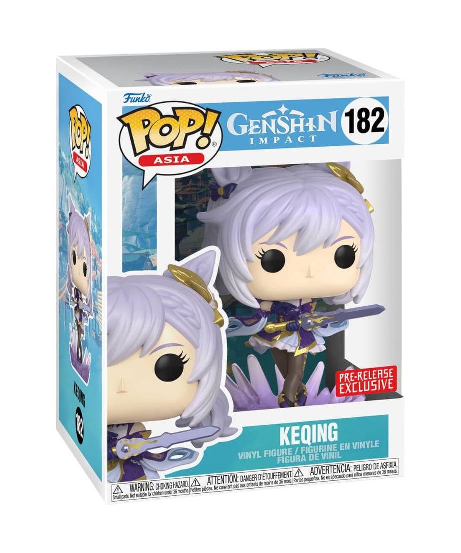 Genshin Impact - Keqing (Pre-Release Exclusive) (182) Funko Pop! Asia Vinyl Figure 9 cm