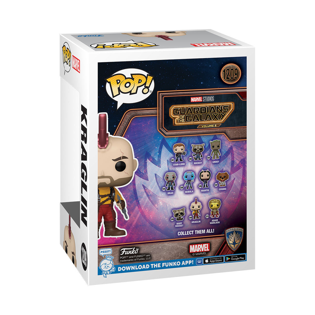 Guardians of the Galaxy Vol. 3 - Kraglin (1209) Funko Pop! Marvel Vinyl Figure 9 cm