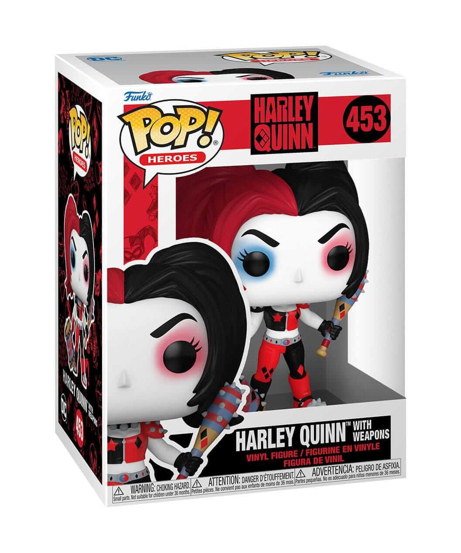 Harley Quinn - Harley Quinn with Weapons (453) Funko Pop! Heroes Vinyl Figure 9 cm