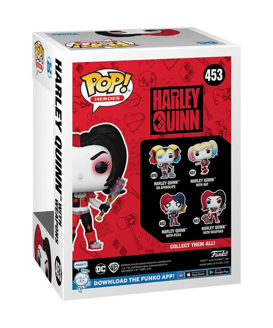 Harley Quinn - Harley Quinn with Weapons (453) Funko Pop! Heroes Vinyl Figure 9 cm
