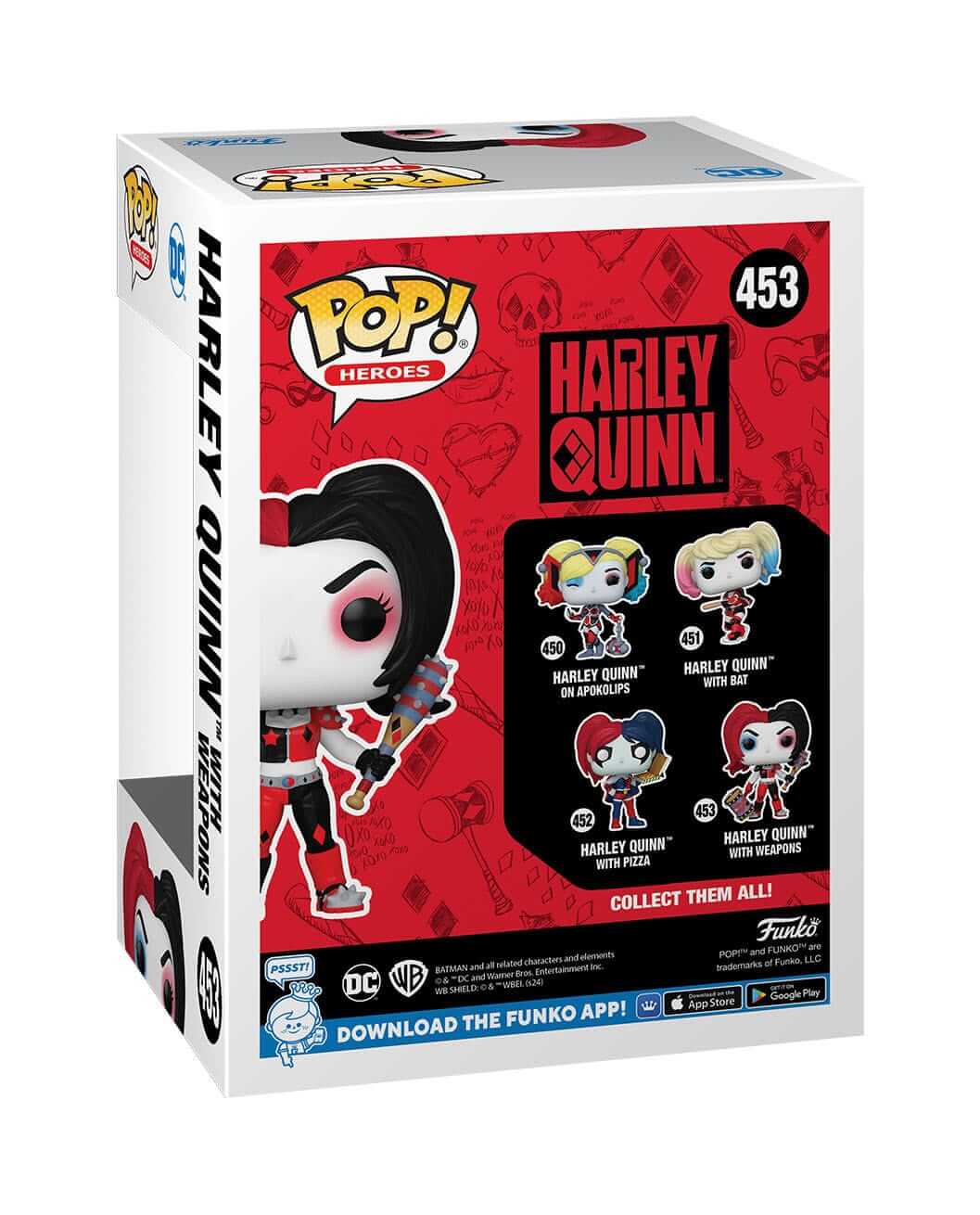 Harley Quinn - Harley Quinn with Weapons (453) Funko Pop! Heroes Vinyl Figure 9 cm