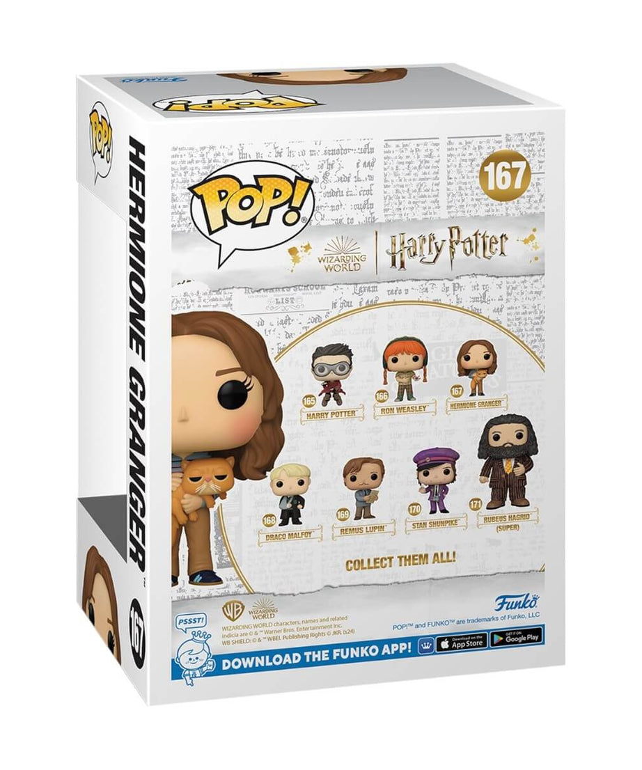 Harry Potter - Hermione Granger with Crookshanks (167) Funko Pop! & Buddy Grattastinchi Vinyl Figure 9 cm