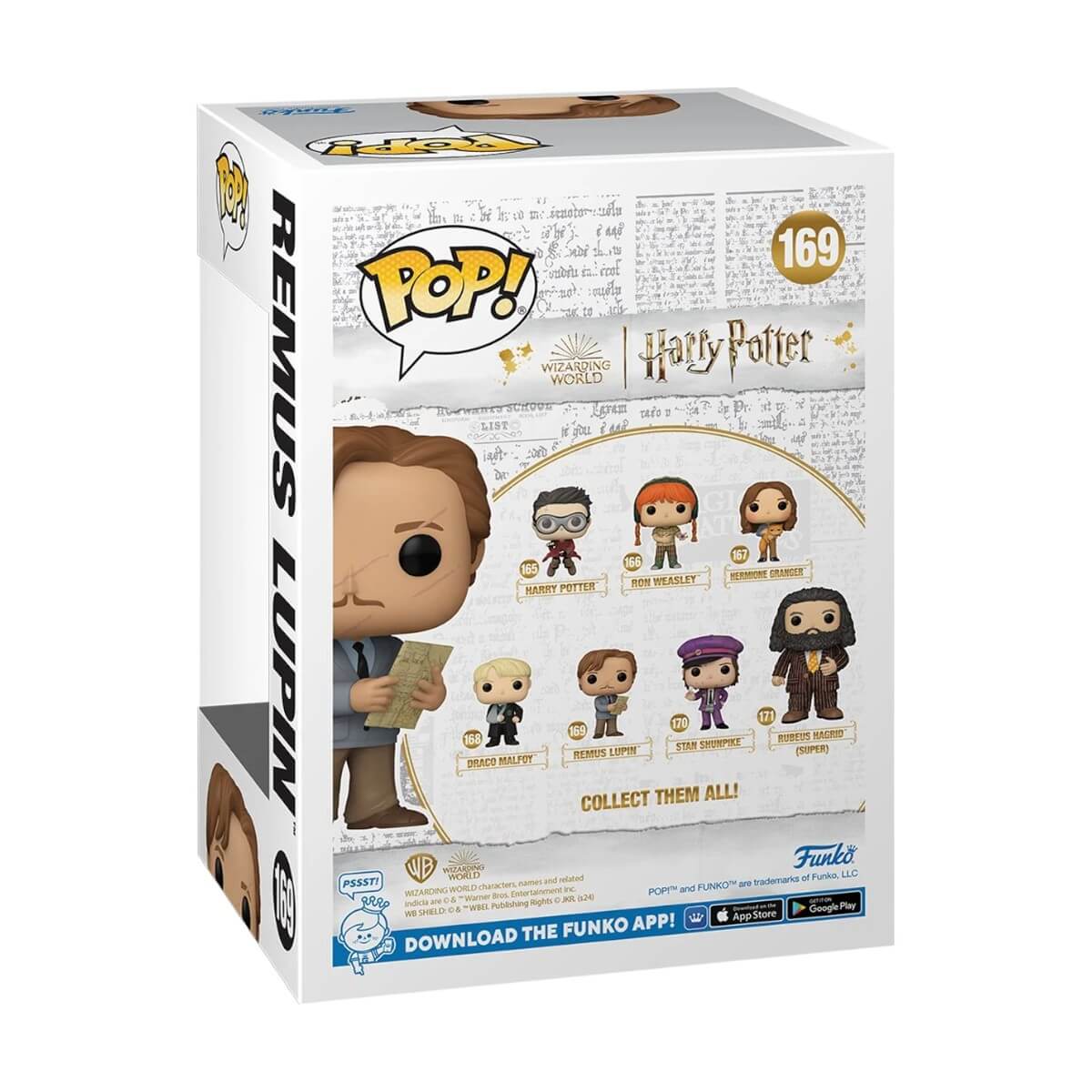 Harry Potter - Remus Lupin with Marauders Map (169) Funko Pop! Vinyl Figure 9 cm