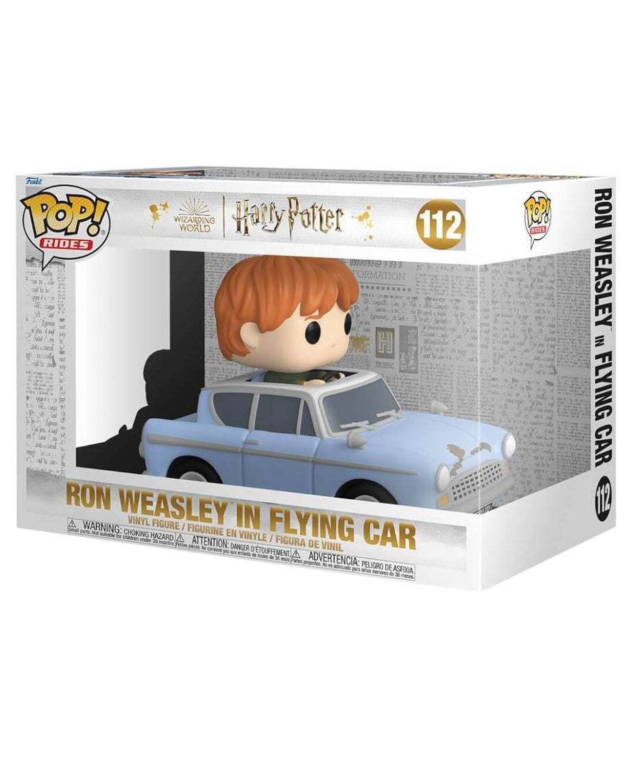 Harry Potter - Ron Weasley in Flying Car (112) Chamber of Secrets Anniversary Funko POP! Rides Vinyl Figure 15 cm