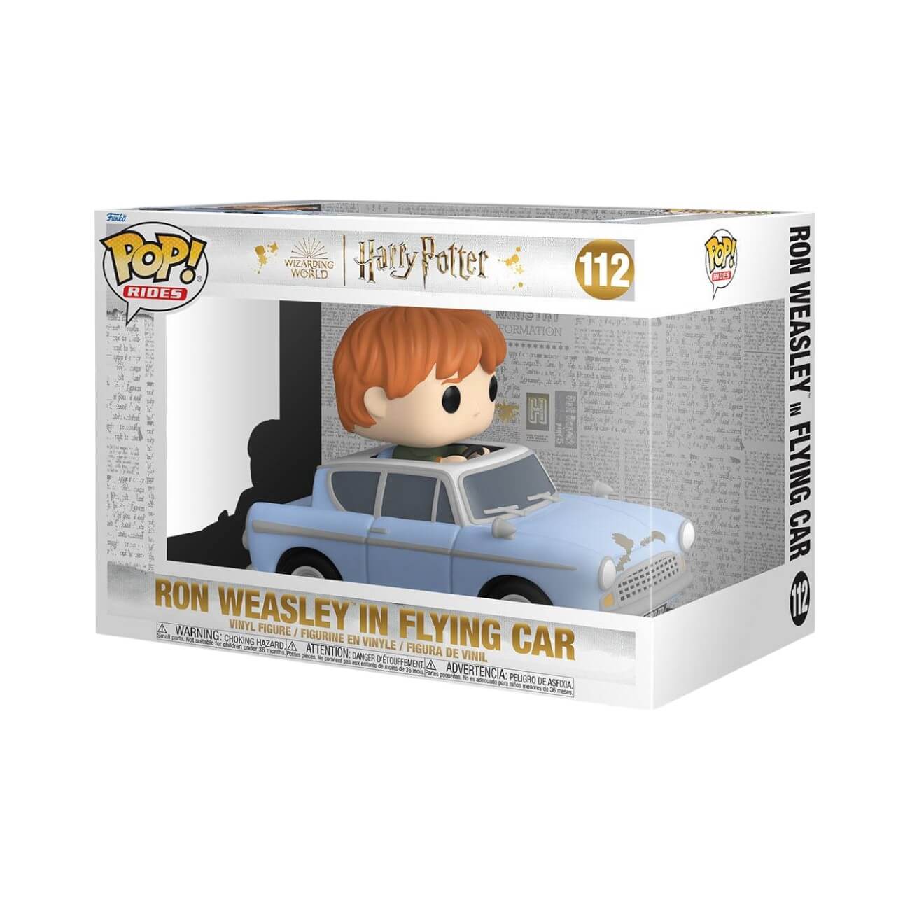 Harry Potter - Ron Weasley in Flying Car (112) Chamber of Secrets Anniversary Funko POP! Rides Vinyl Figure 15 cm