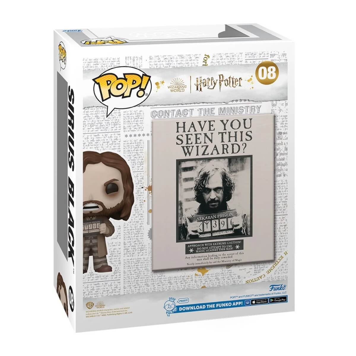 Harry Potter - Sirius Black (08) Funko Pop! Comic Covers Vinyl Figure 9 cm
