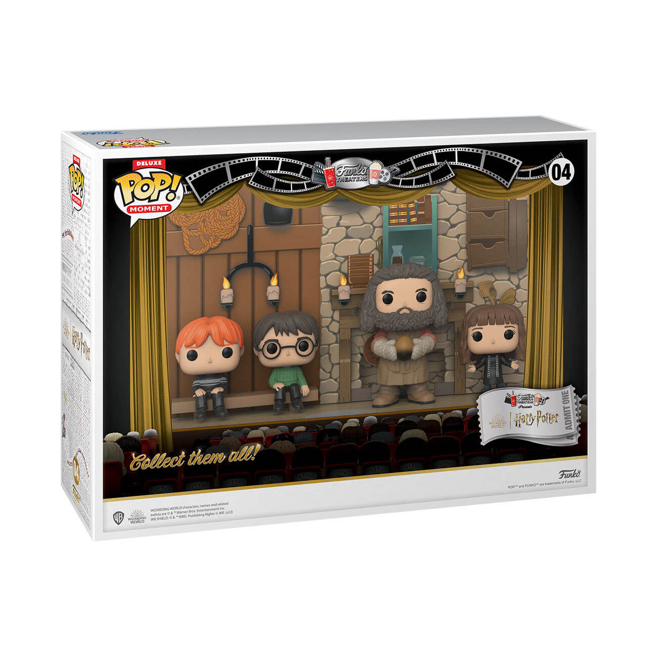 Harry Potter Moments - Hagrid's Hut (Ron/Harry/Hagrid/Hermione) (04) Funko Pop! Deluxe 4-pack Vinyl Figure 9 cm