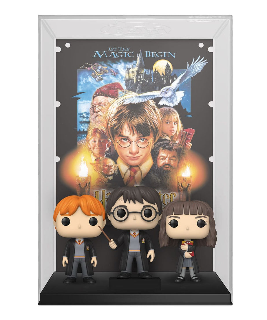 Harry Potter Movie Posters - Ron / Harry / Hermione (14) Funko Pop! The Sorcerer's Stone Vinyl Figure 9 cm