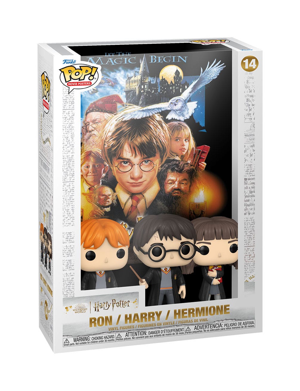 Harry Potter Movie Posters - Ron / Harry / Hermione (14) Funko Pop! The Sorcerer's Stone Vinyl Figure 9 cm