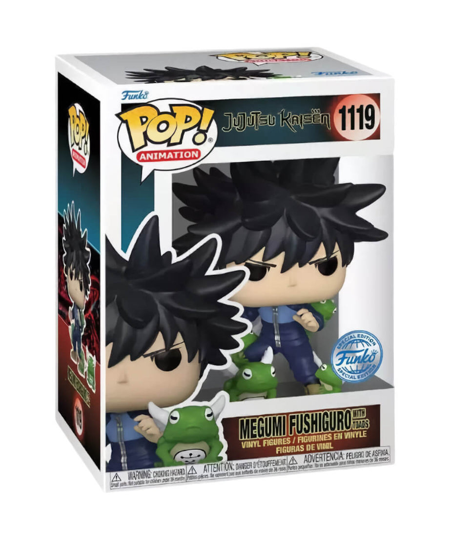 Jujutsu Kaisen - Megumi Fushiguro with Toads (1119) Special Edition Funko Pop! Animation Anime Vinyl Figure 9 cm