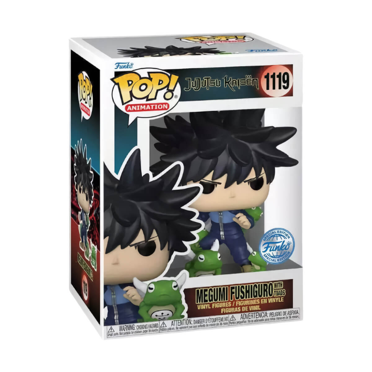 Jujutsu Kaisen - Megumi Fushiguro with Toads (1119) Special Edition Funko Pop! Animation Anime Vinyl Figure 9 cm