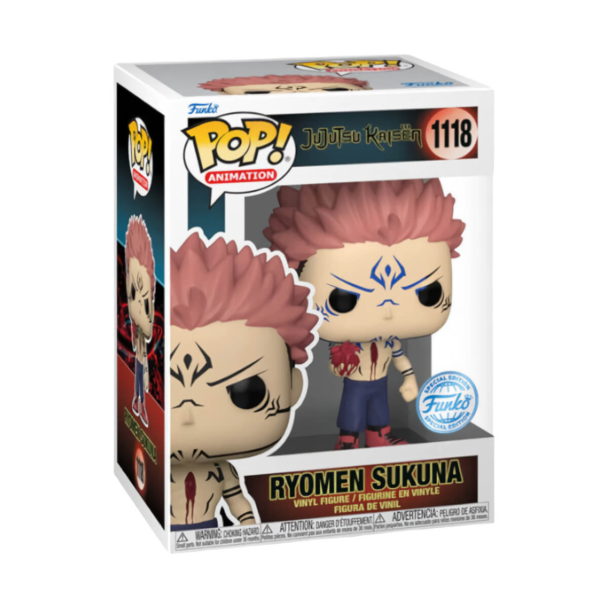 Jujutsu Kaisen - Ryomen Sukuna with Heart (1118) Special Edition Funko Pop! Animation Anime Vinyl Figure 9 cm
