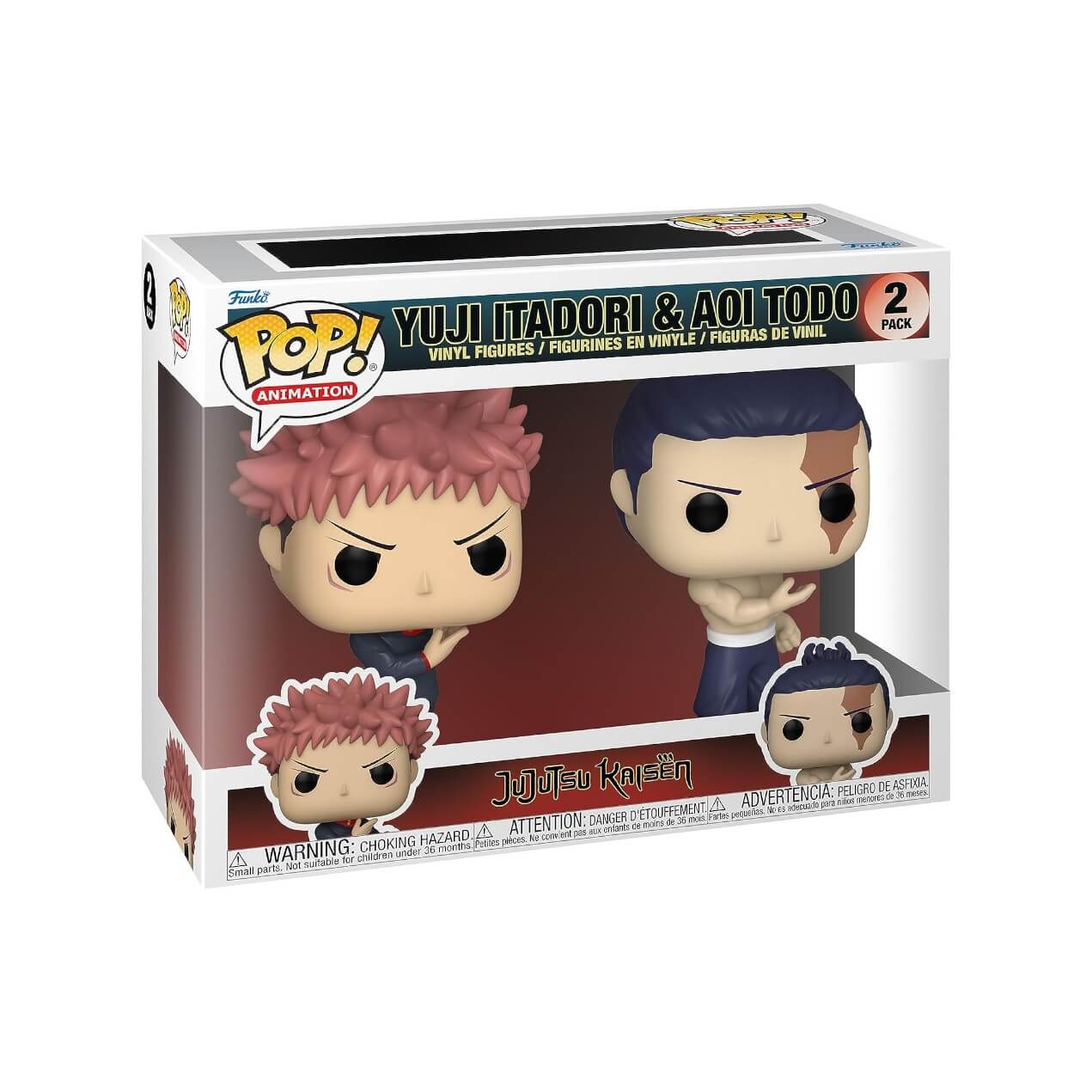 Jujutsu Kaisen - Yuji Itadori & Aoi Todo Funko Pop! Animation Anime Vinyl Figures 11 cm