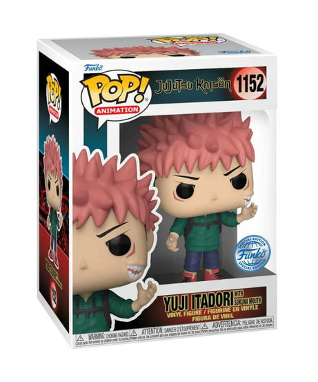 Jujutsu Kaisen - Yuji Itadori with Sukuna Mouth (1152) Funko Pop! Animation Anime Vinyl Figure 9 cm