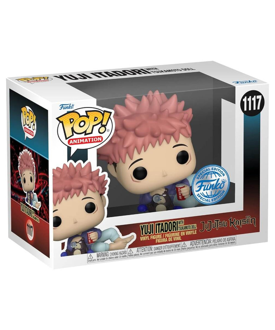 Jujutsu Kaisen - Yuji Itadori with Tsukamoto Doll (1117) Special Edition Funko Pop! Animation Anime Vinyl Figure 9 cm