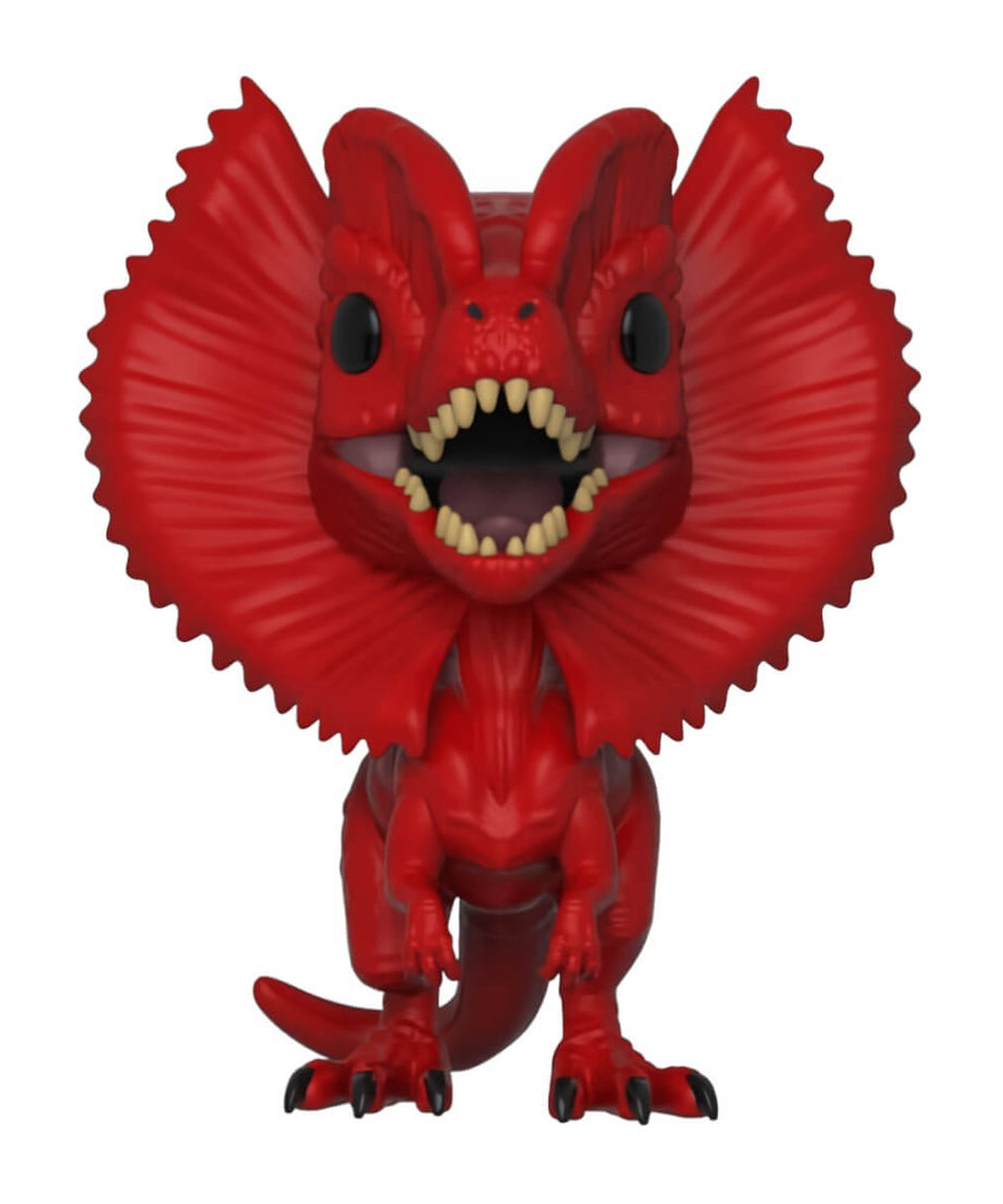 Jurassic Park 25th Anniversary - Dilophosaurus (RED) (550) Only At Funko Pop! Movies Vinyl Figure 9 cm