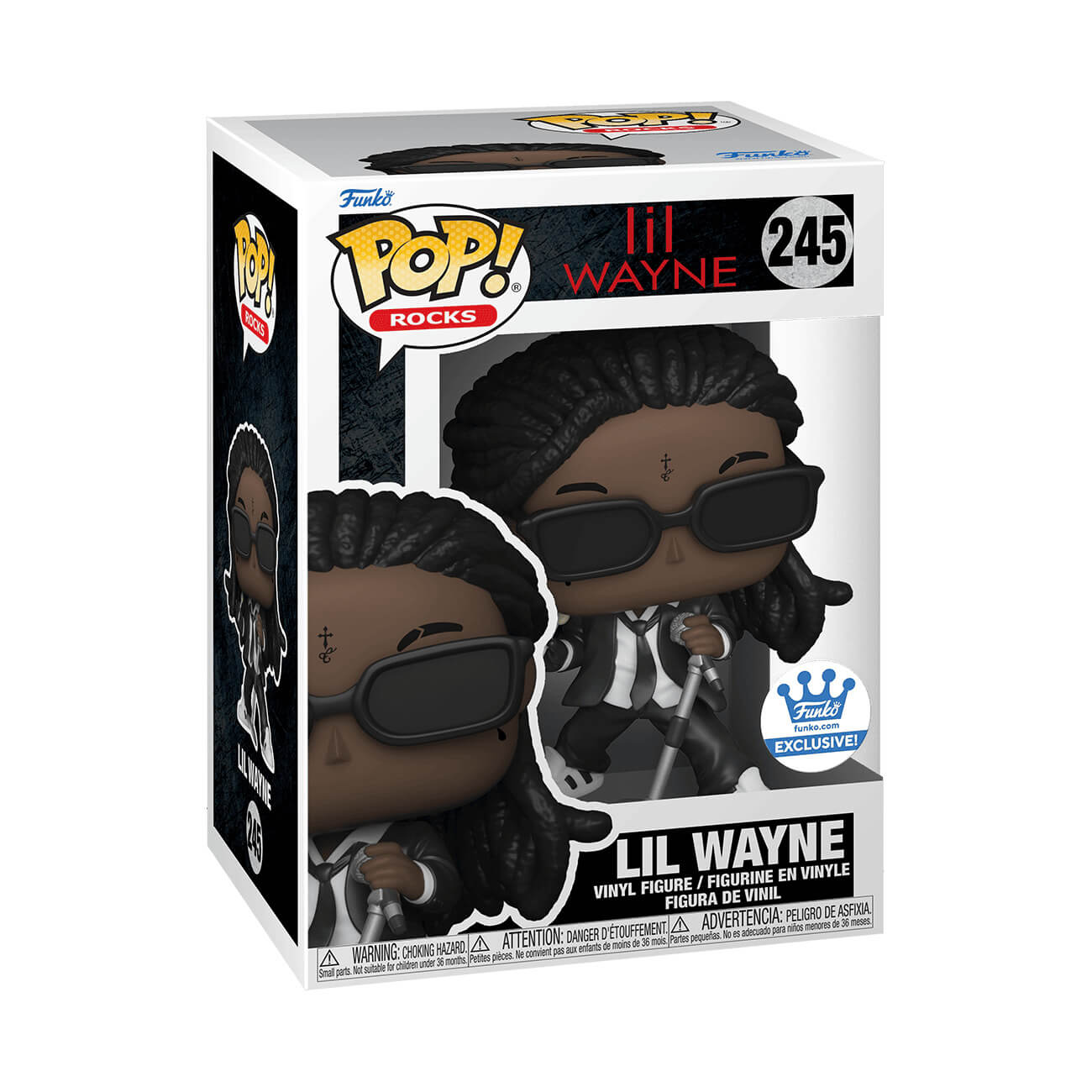 Lil Wayne - Lil Wayne with Lollipop (245) Exclusive Funko Pop! Rocks Rap Music Vinyl Figure 9 cm