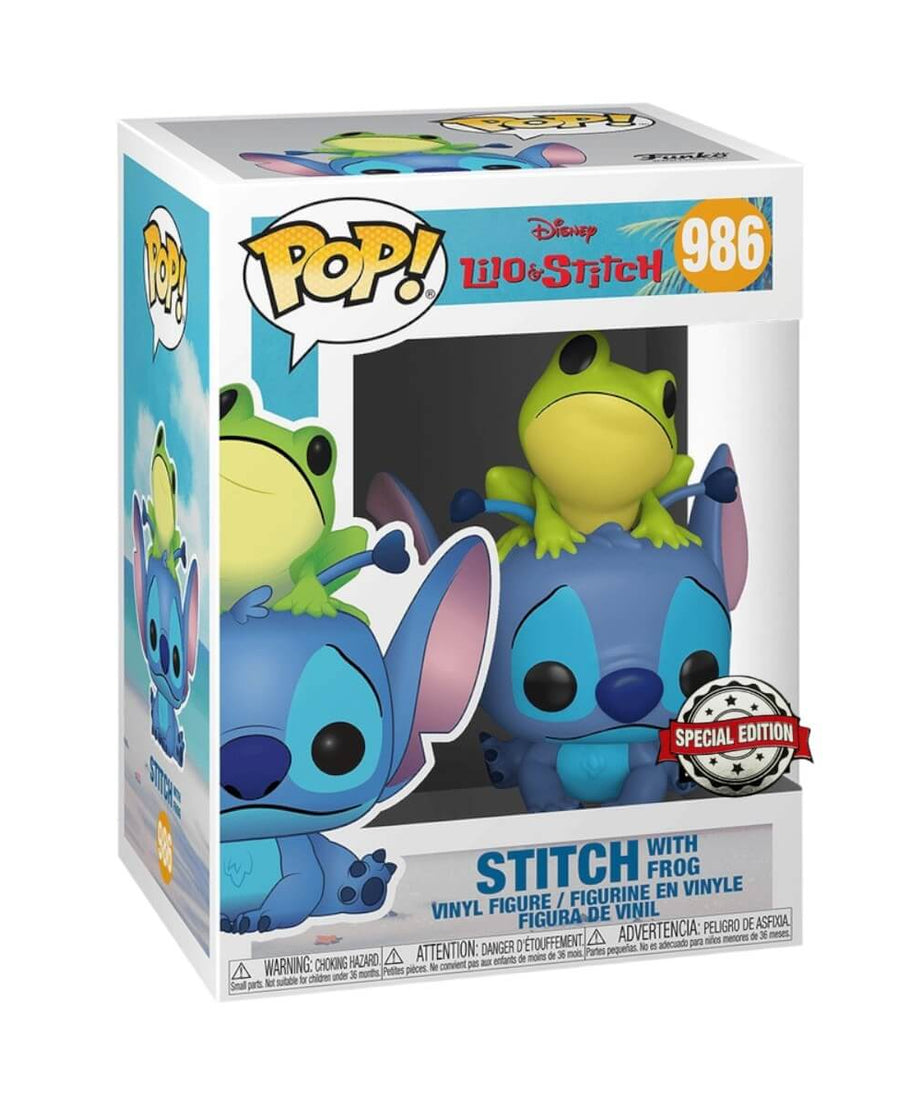 Lilo & Stitch - Stitch with Frog (986) Special Edition Funko Pop! Disney Vinyl Figure 9 cm