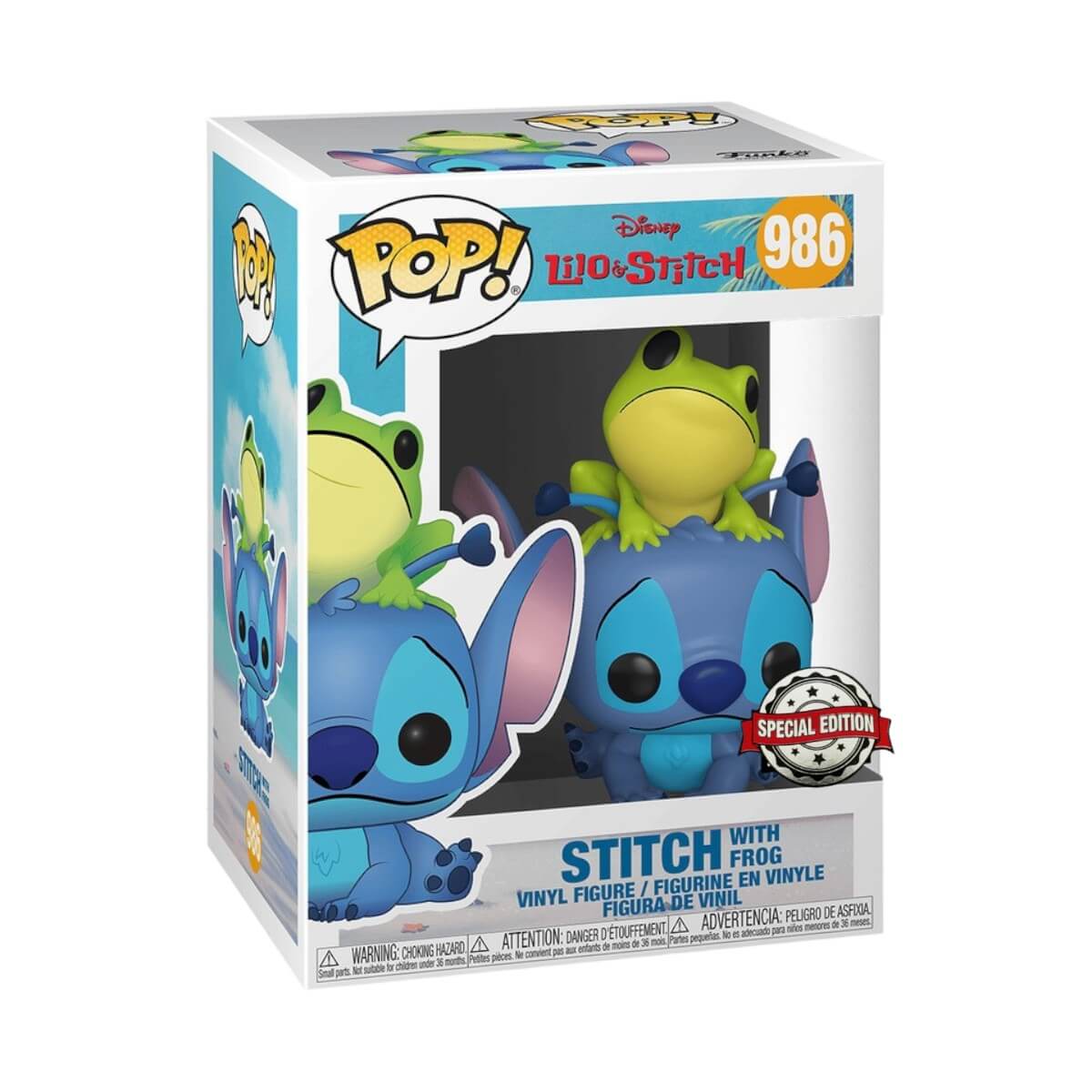 Lilo & Stitch - Stitch with Frog (986) Special Edition Funko Pop! Disney Vinyl Figure 9 cm