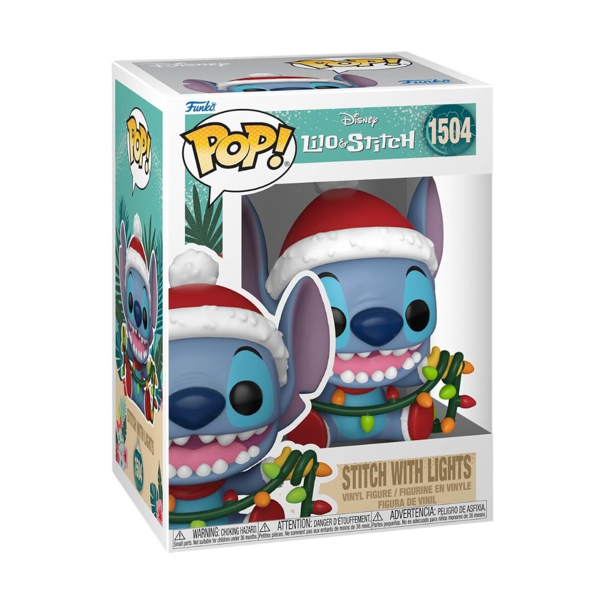Lilo &amp; Stitch - Stitch with Lights (1504) Funko Pop! Disney Christmas Holiday Vinyl Figure 9 cm