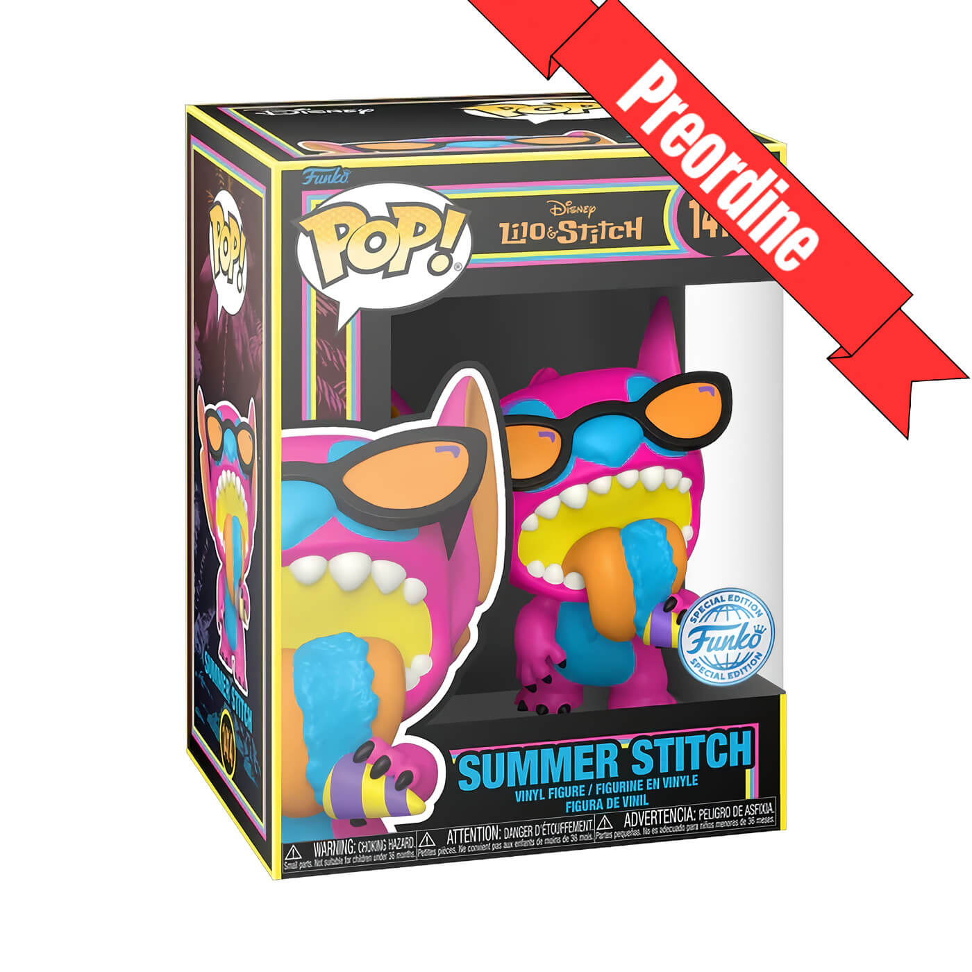Lilo & Stitch - Summer Stitch (Blacklight) (1414) Special Edition Funko Pop! Disney Vinyl Figure 9 cm