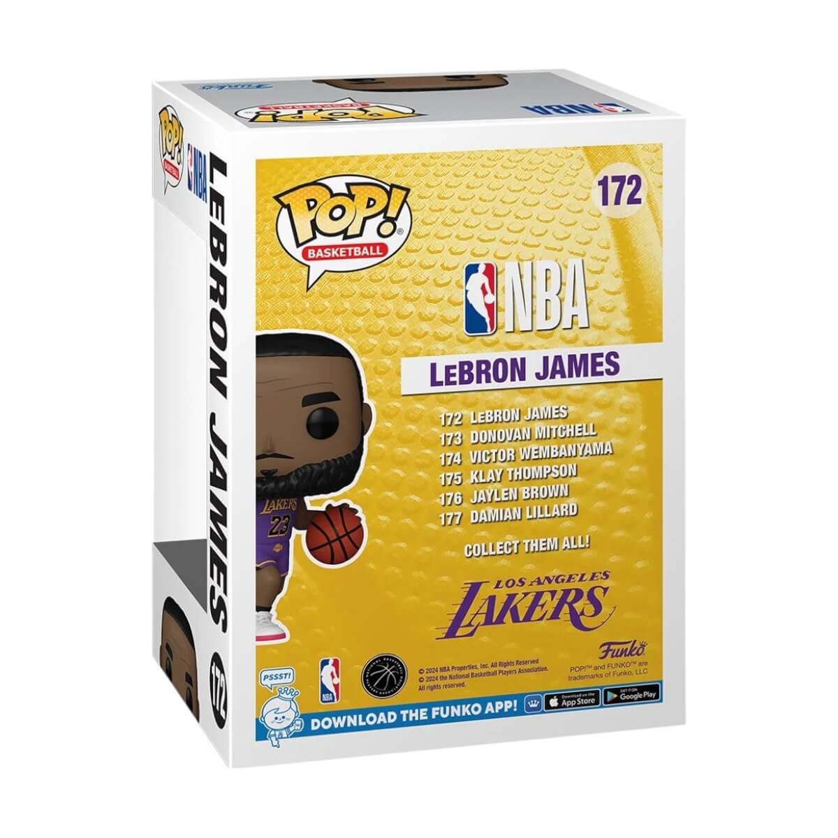 Los Angeles Lakers - LeBron James (172) Funko Pop! Basketball NBA Legends Vinyl Figure 9 cm