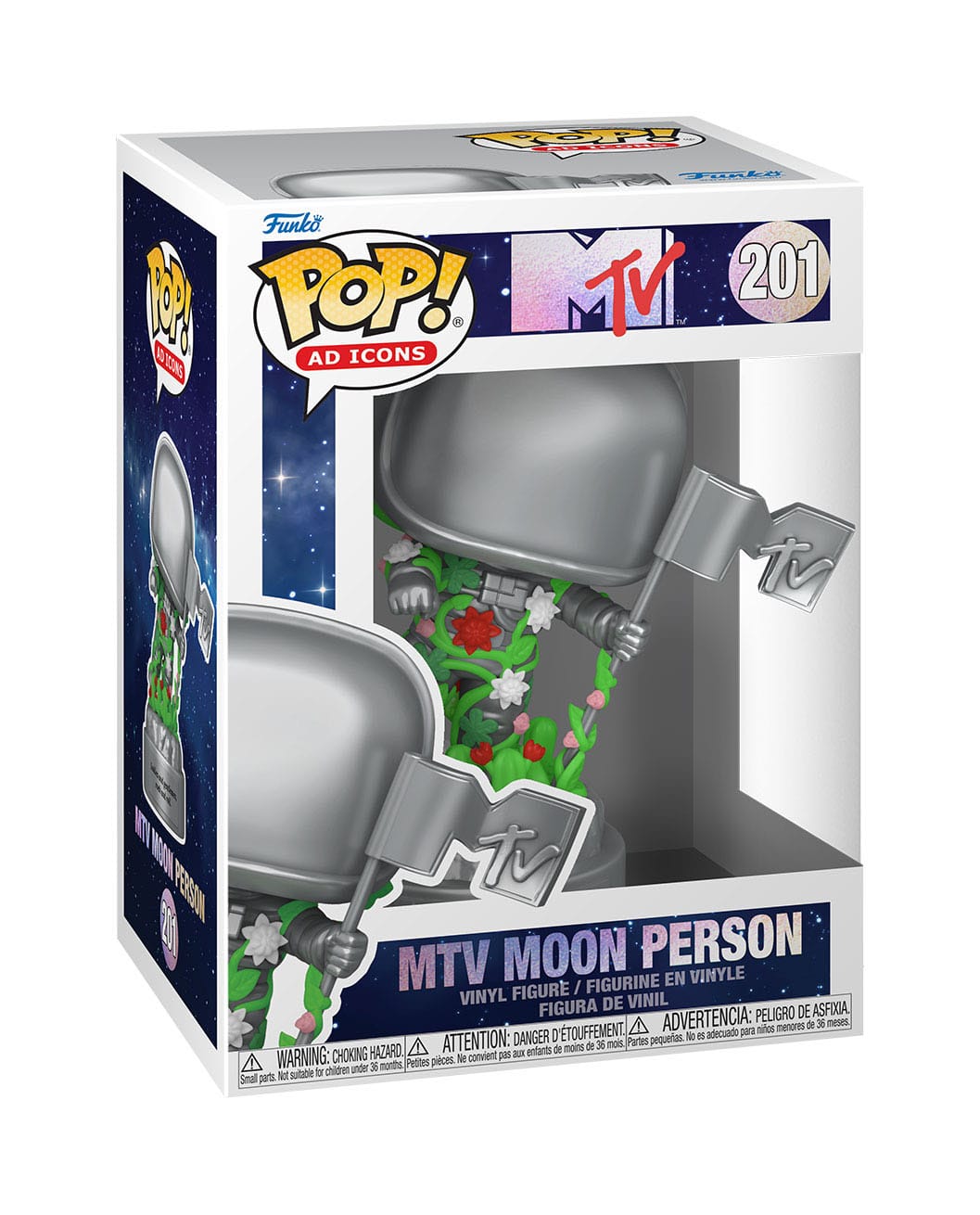 MTV 40th - MTV Moon Person (201) Funko POP! Ad Icons Vinyl Figure 9 cm