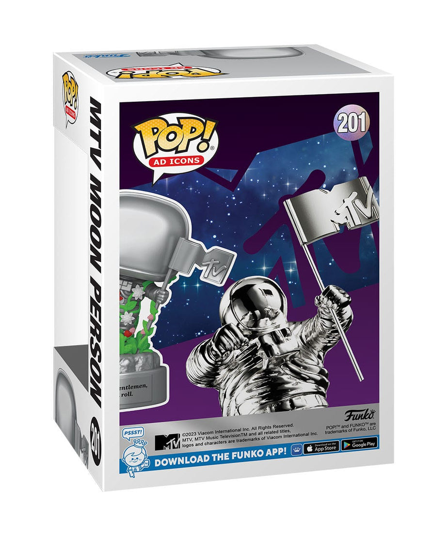 MTV 40th - MTV Moon Person (201) Funko POP! Ad Icons Vinyl Figure 9 cm