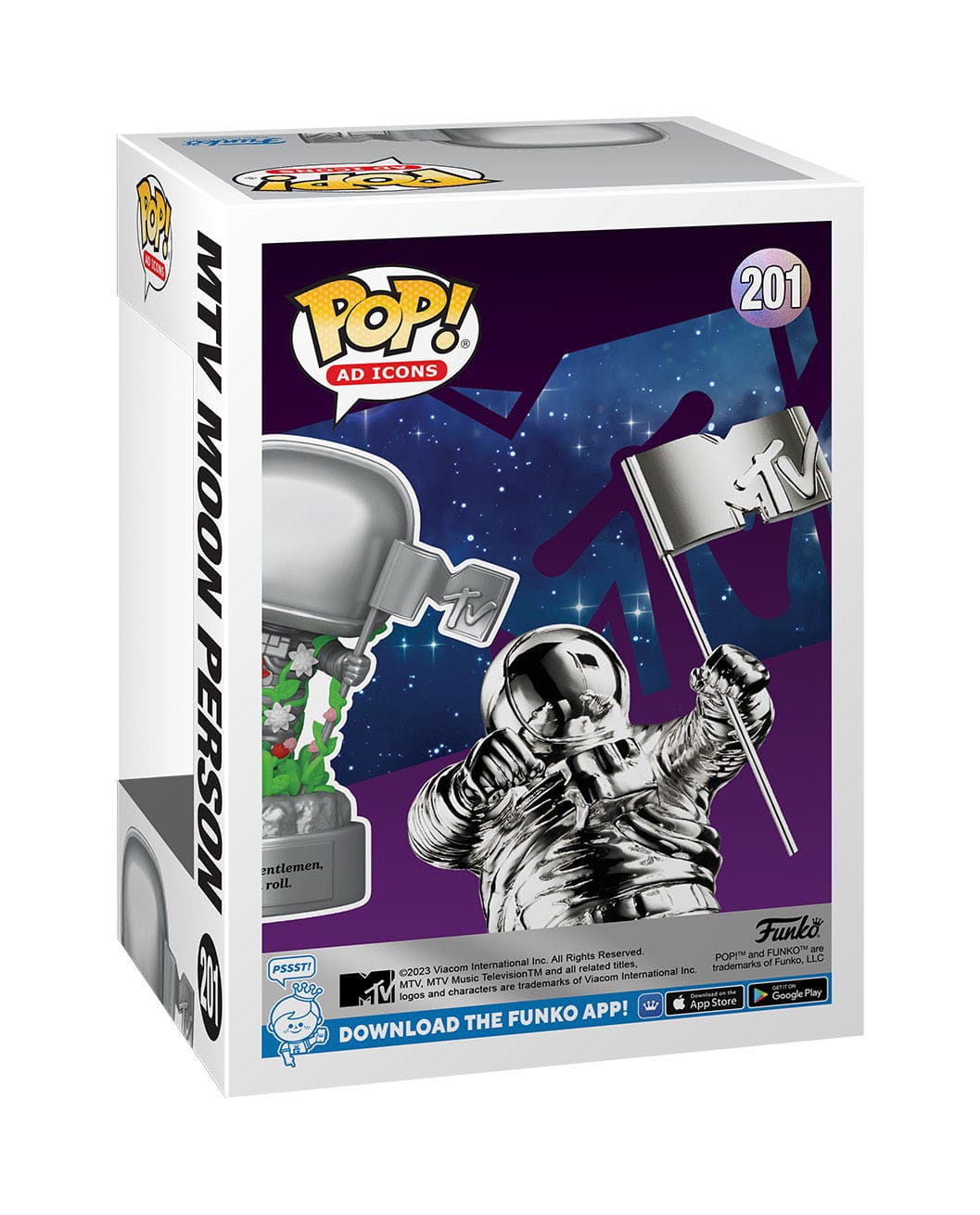 MTV 40th - MTV Moon Person (201) Funko POP! Ad Icons Vinyl Figure 9 cm