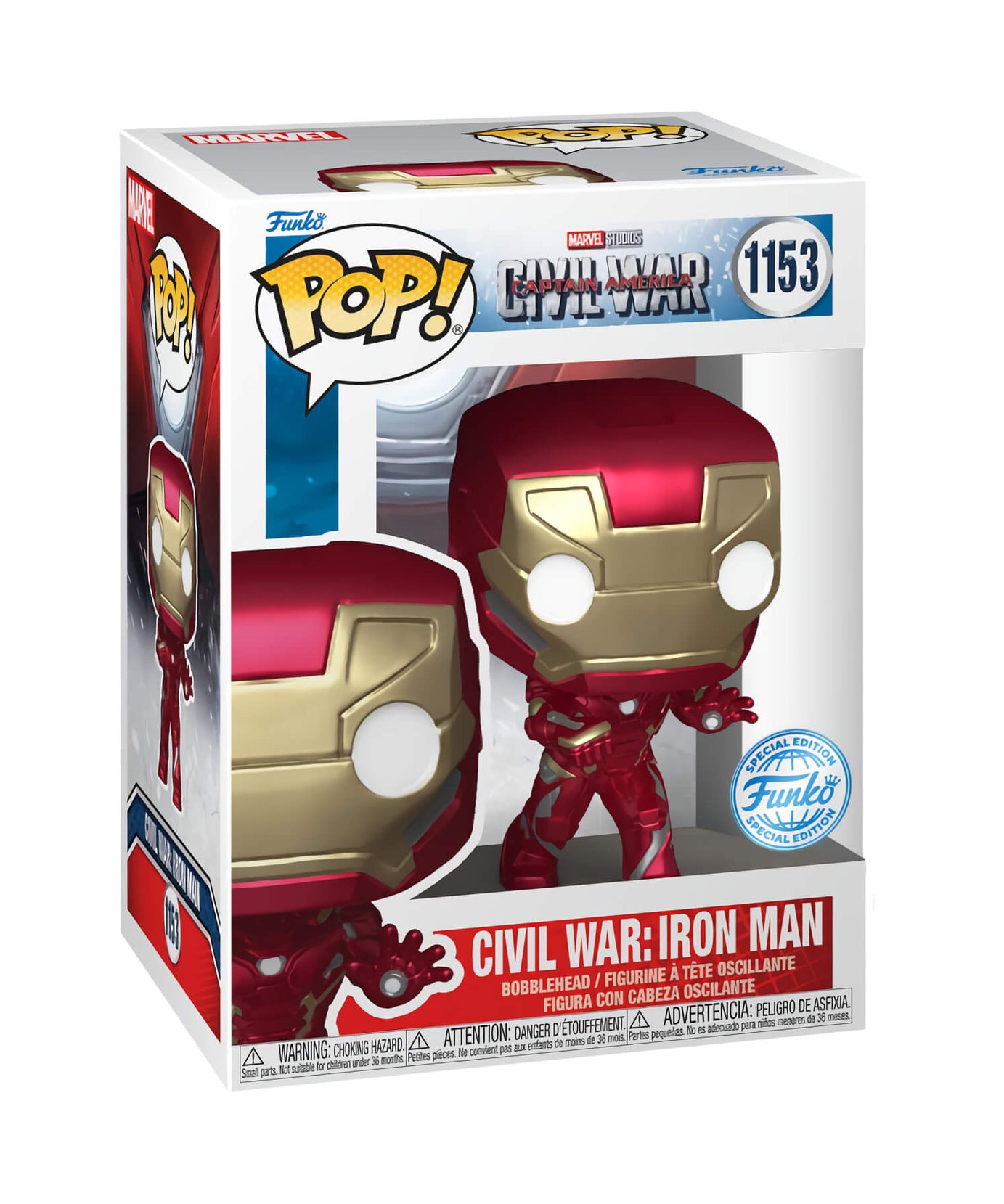 Marvel Civil War - Civil War: Iron Man (1153) Funko Pop! Special Edition Vinyl Figure 9 cm