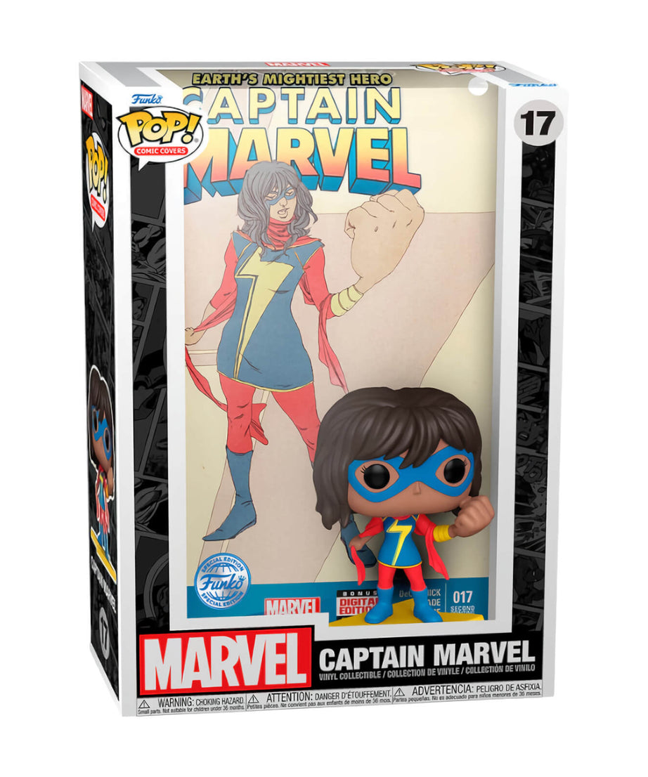 Marvel - Captain Marvel (17) Special Edition Funko Pop! Comic Covers Kamala Khan Vinyl Figure 9 cm