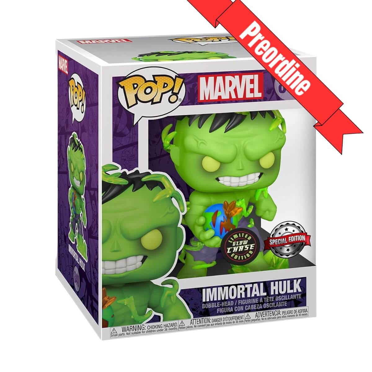 Marvel - Immortal Hulk (GLOW CHASE) (840) Special Edition Super Sized Funko Pop! Vinyl Figure 15 cm