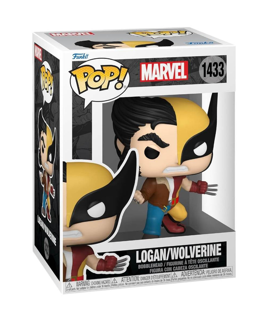 Marvel - Logan/Wolverine (1433) Funko Pop! Split Vinyl Figure 10 cm