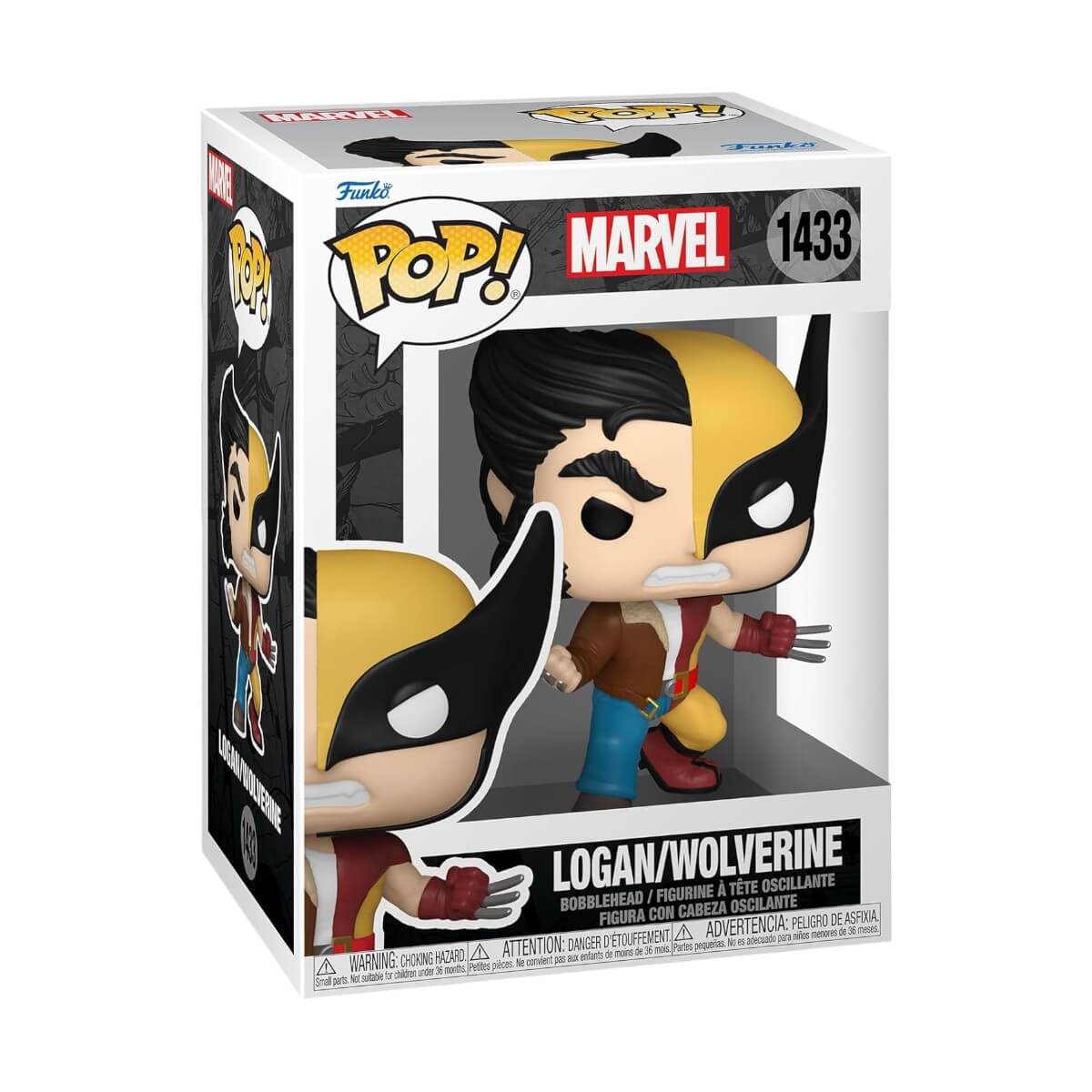 Marvel - Logan/Wolverine (1433) Funko Pop! Split Vinyl Figure 10 cm