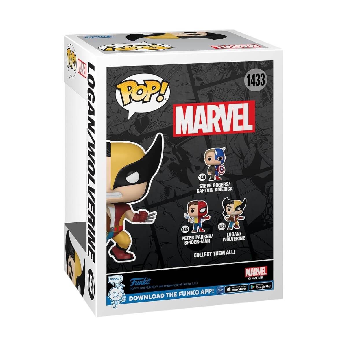 Marvel - Logan/Wolverine (1433) Funko Pop! Split Vinyl Figure 10 cm