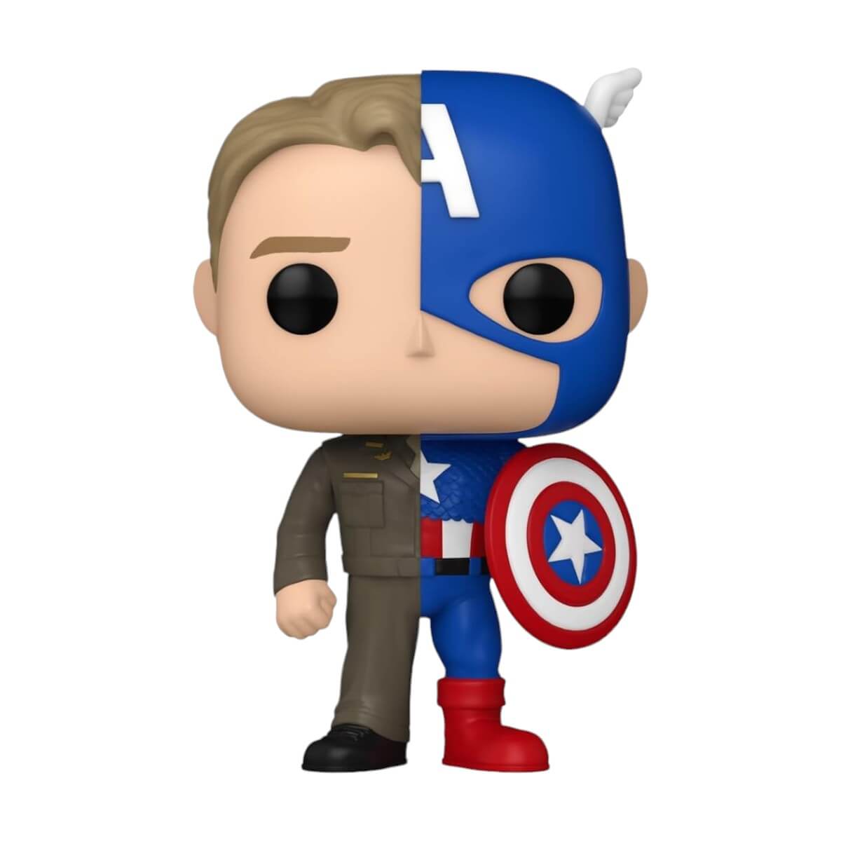 Marvel - Steve Rogers/Captain America (1431) Funko Pop! Split Vinyl Figure 9 cm