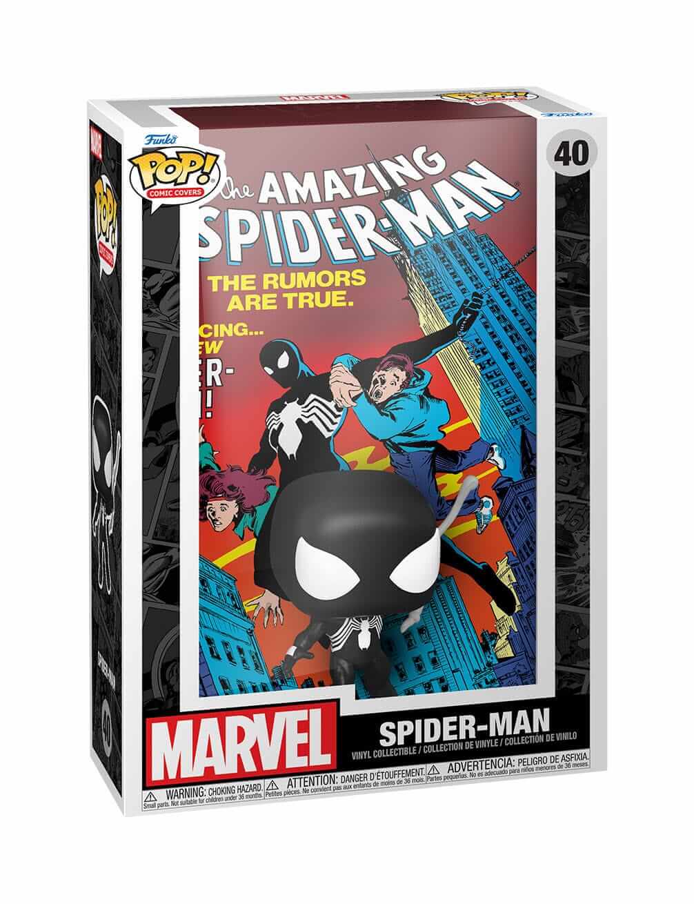Marvel Amazing Spider-Man #252 - Spider-Man (40) Funko Pop! Comic Covers Vinyl Figure 9 cm