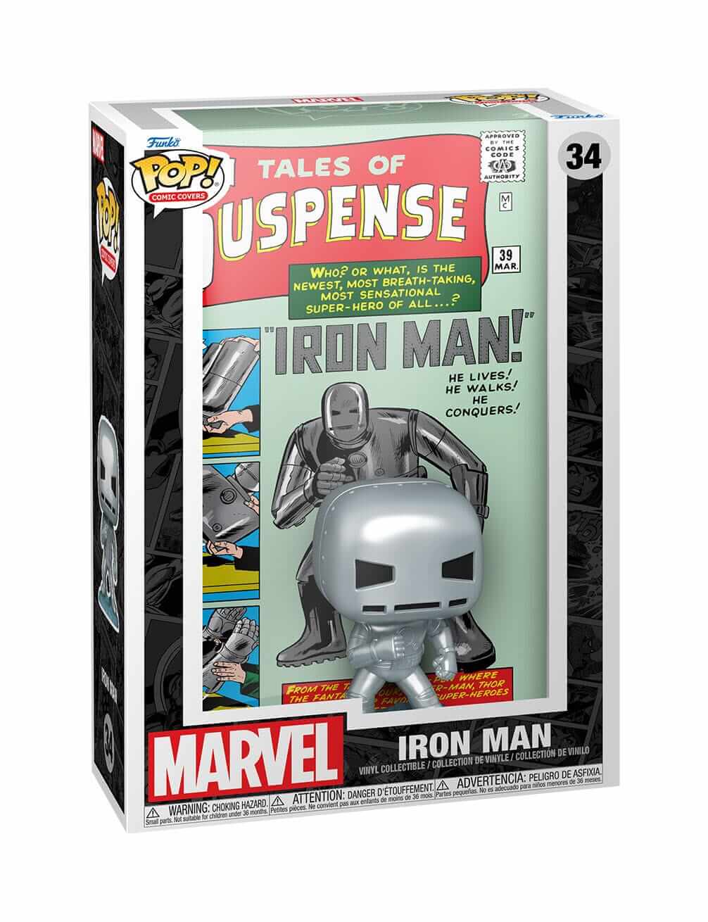 Marvel Tales of Suspense #39 - Iron Man (34) Funko Pop! Comic Covers Vinyl Figure 9 cm