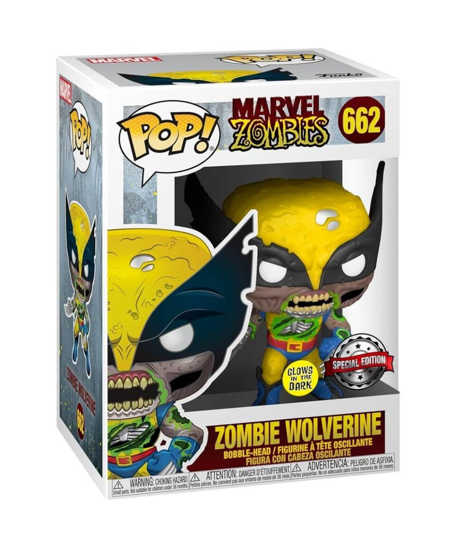 Marvel Zombies - Zombie Wolverine GLOW IN THE DARK (662) Funko Pop! Vinyl Figure 9 cm