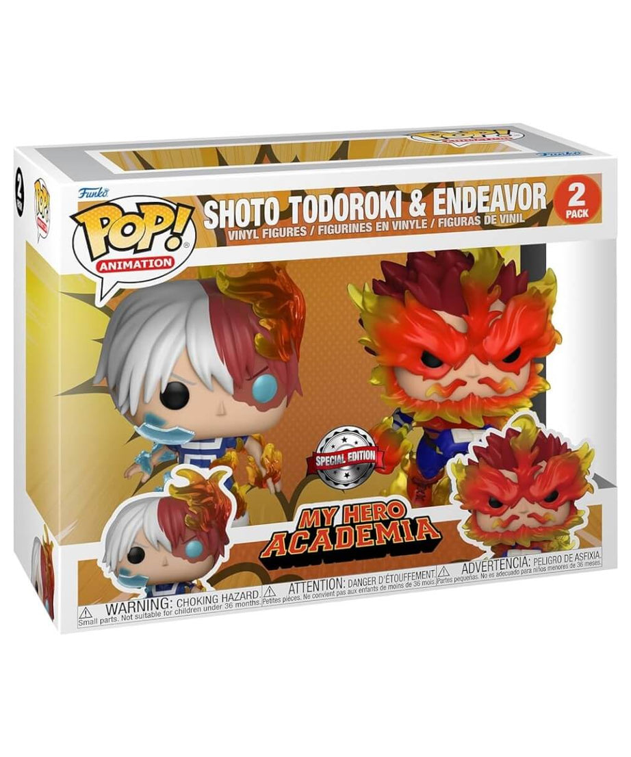My Hero Academia - Shoto Todoroki & Endeavor (2-pack) Special Edition Funko Pop! Animation Anime Vinyl Figure 9 cm