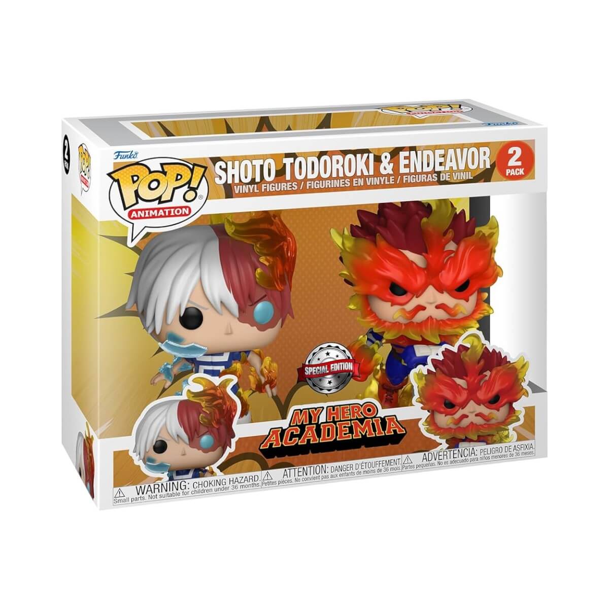 My Hero Academia - Shoto Todoroki & Endeavor (2-pack) Special Edition Funko Pop! Animation Anime Vinyl Figure 9 cm