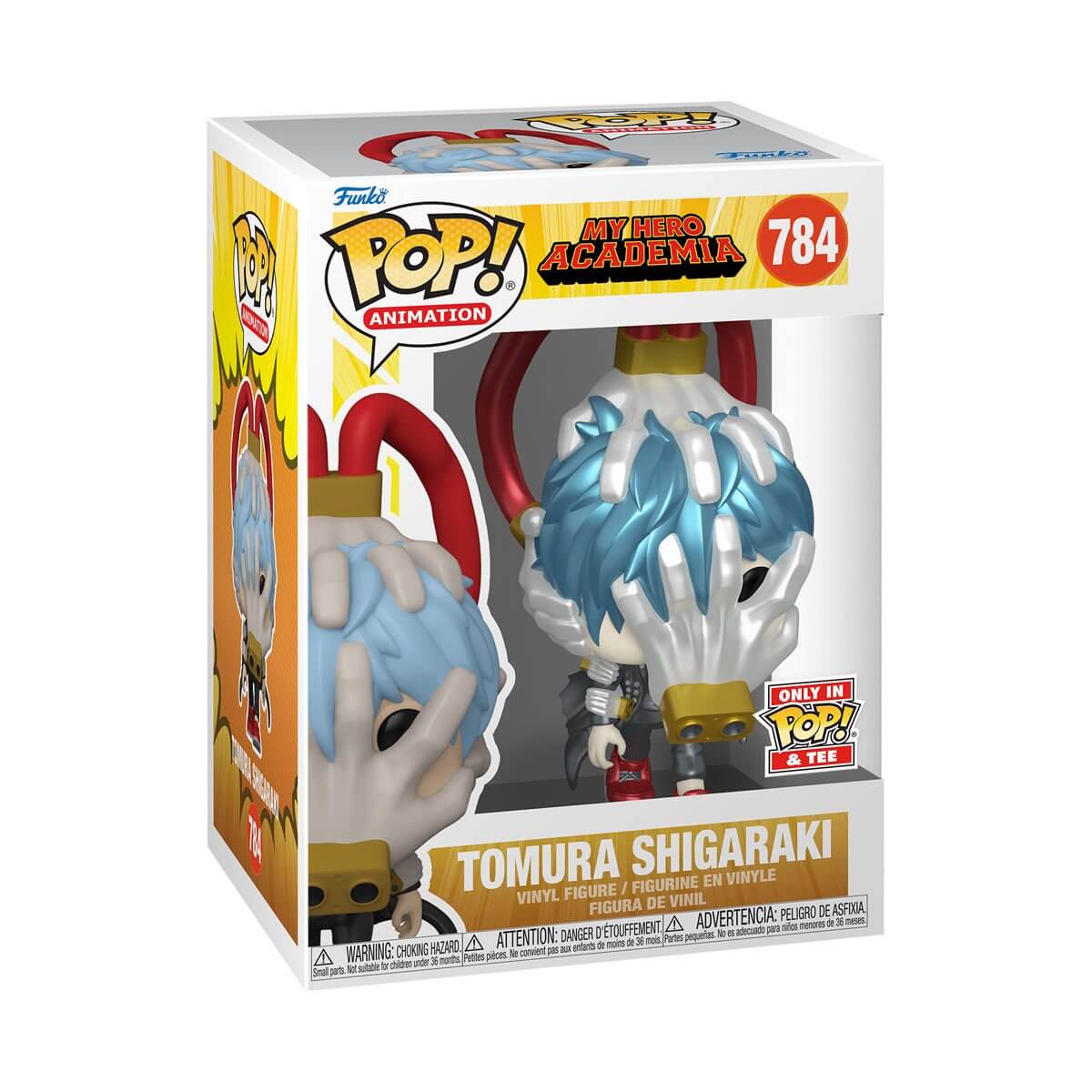 My Hero Academia - Tomura Shigaraki (Metallic) ONLY IN POP! & TEE (784) Funko Pop! Animation Anime Vinyl Figure 14 cm