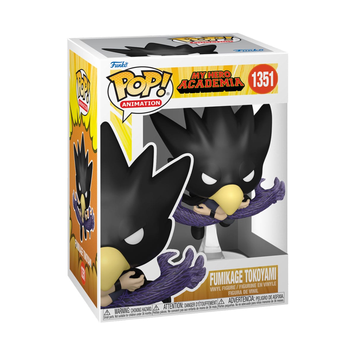 My Hero Academia - Fumikage Tokoyami (Black Fallen Angel) (1351) Funko Pop! Animation Anime Vinyl Figure 9 cm