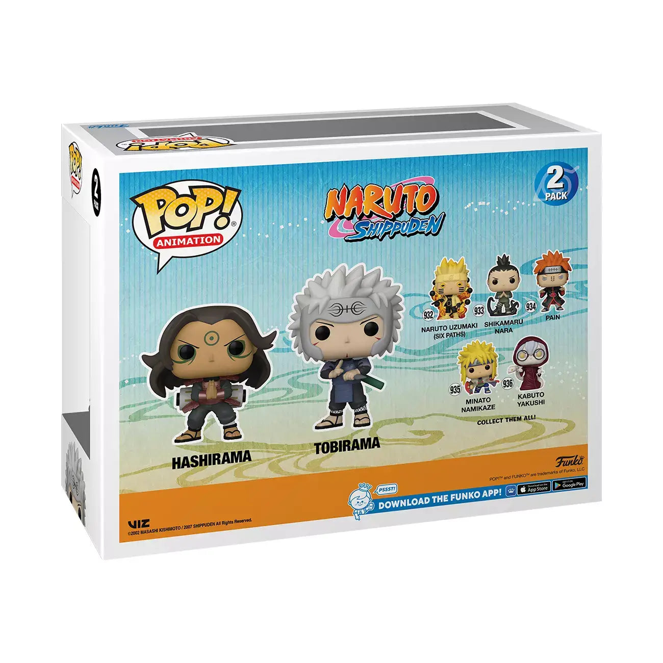 Naruto Shippuden - Hashirama & Tobirama Senju - Funko Pop! Animation Anime 2-pack Vinyl Figure 9 cm