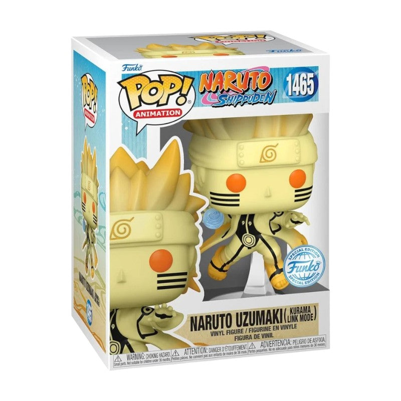 Naruto Shippuden - Naruto Uzumaki (Kurama Link Mode) (1465) Special Edition Funko Pop! Animation Anime Vinyl Figure 9 cm