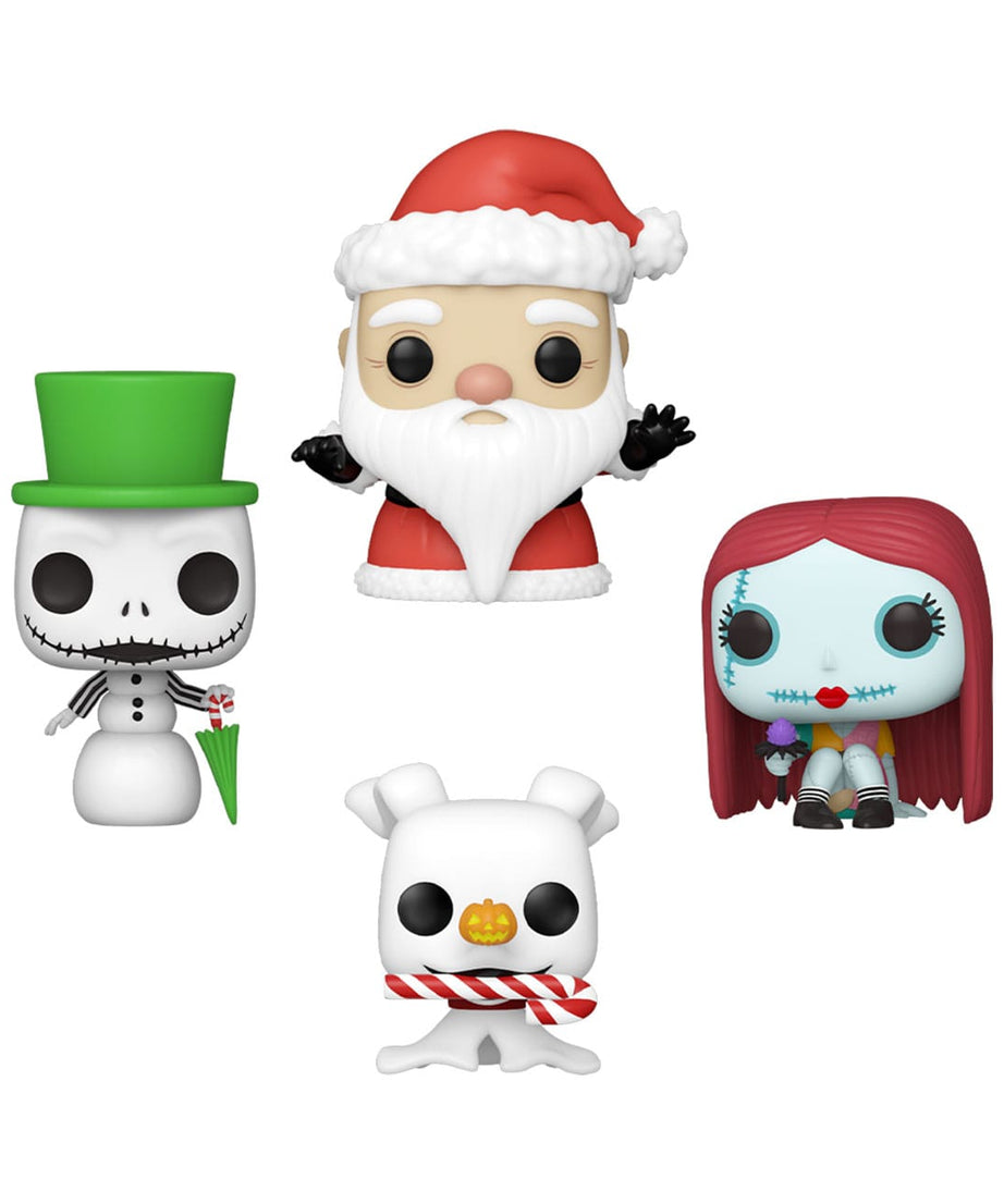 Nightmare before Christmas - Pocket POP! 4-Pack Funko Vinyl Figure Tree Holidays 4 cm