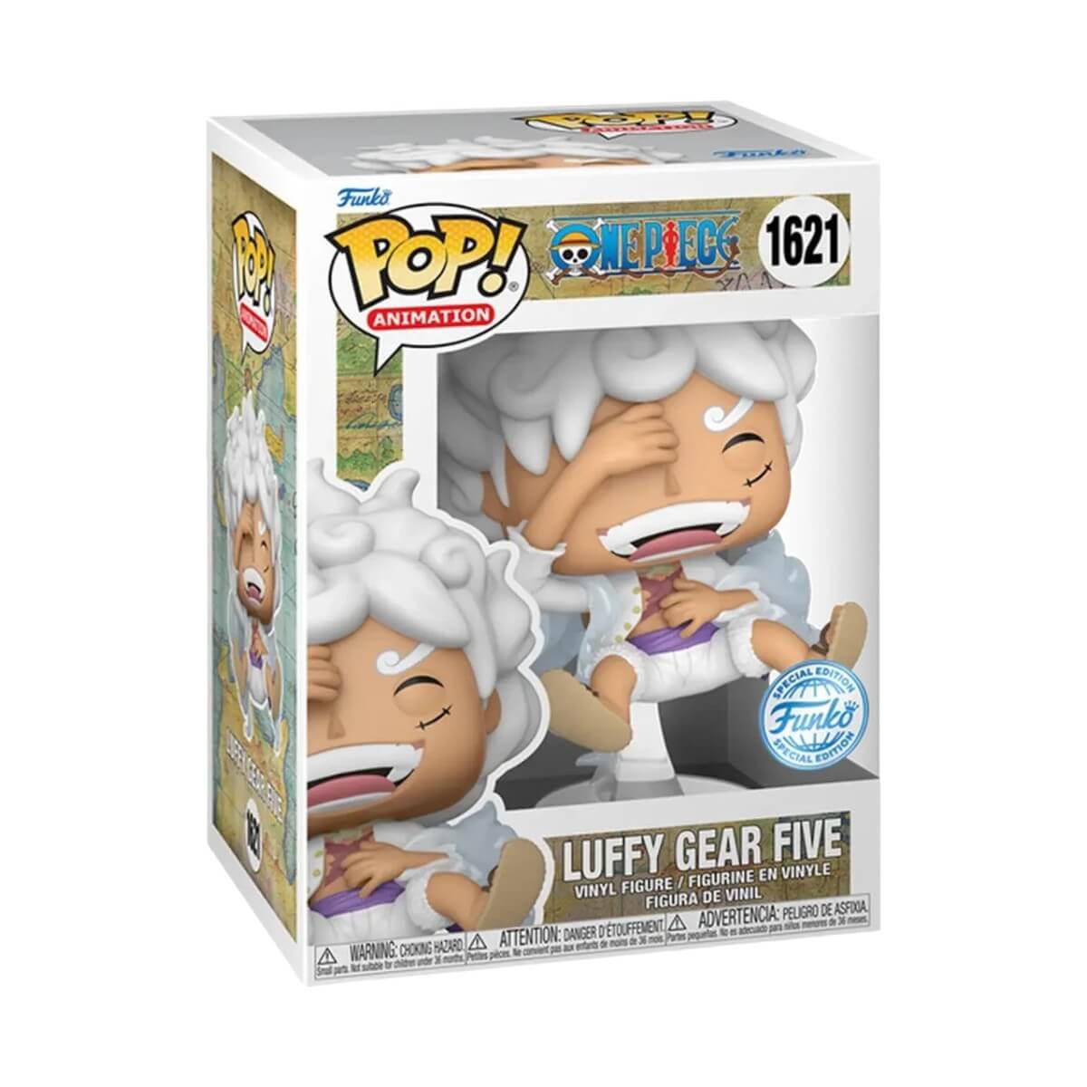 One Piece - Luffy Gear Five (Laughing) (1621) Funko Pop! Animation Anime Gear 5 Vinyl Figure 9 cm