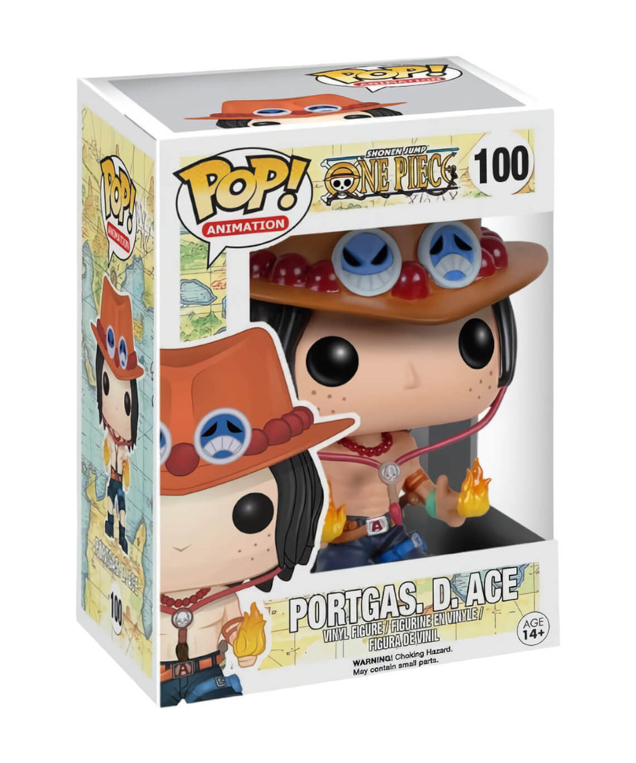 One Piece - Portgas D. Ace (100) Funko POP! Animation Anime Vinyl Figure 9 cm
